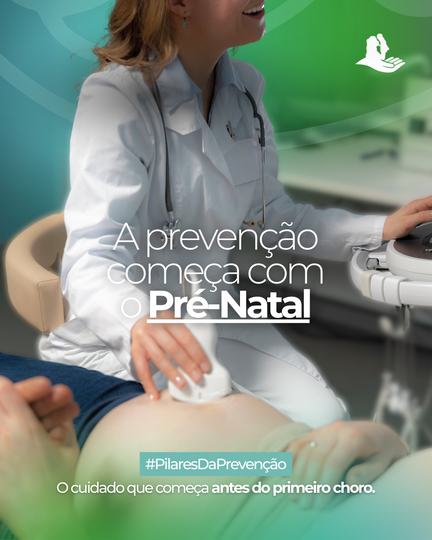 Post do Instituto Salvando Futuros: a prevenção começa no pré-natal