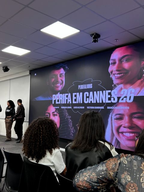 Telão do evento PerifaLions: Perifa em Cannes 26